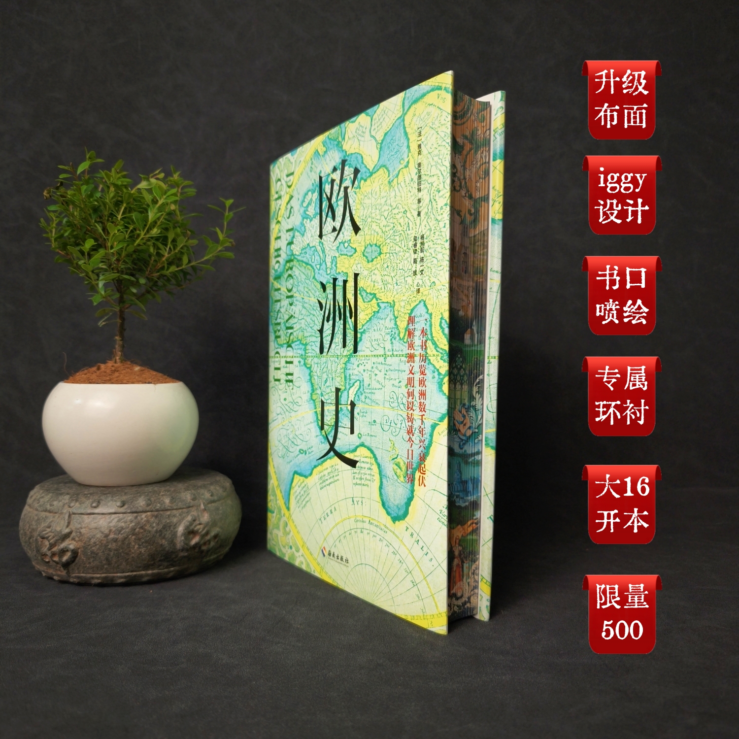 【布面特装】《欧洲史》（升级内封布面、iggy设计书口环衬）
