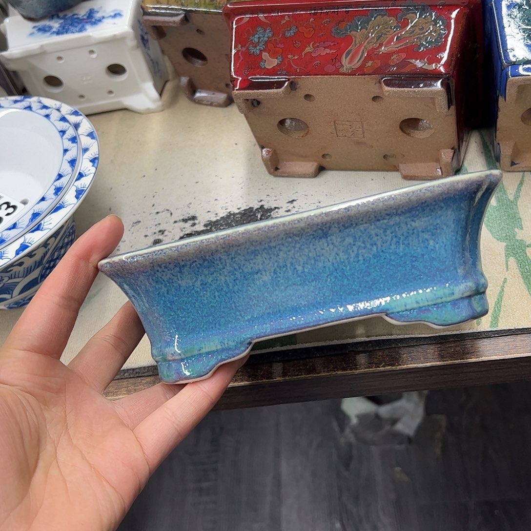 花盆紫砂631号瑕疵18/15/6cm窑变