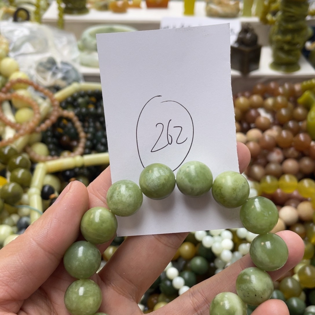 蛇纹石玉手链未镶嵌