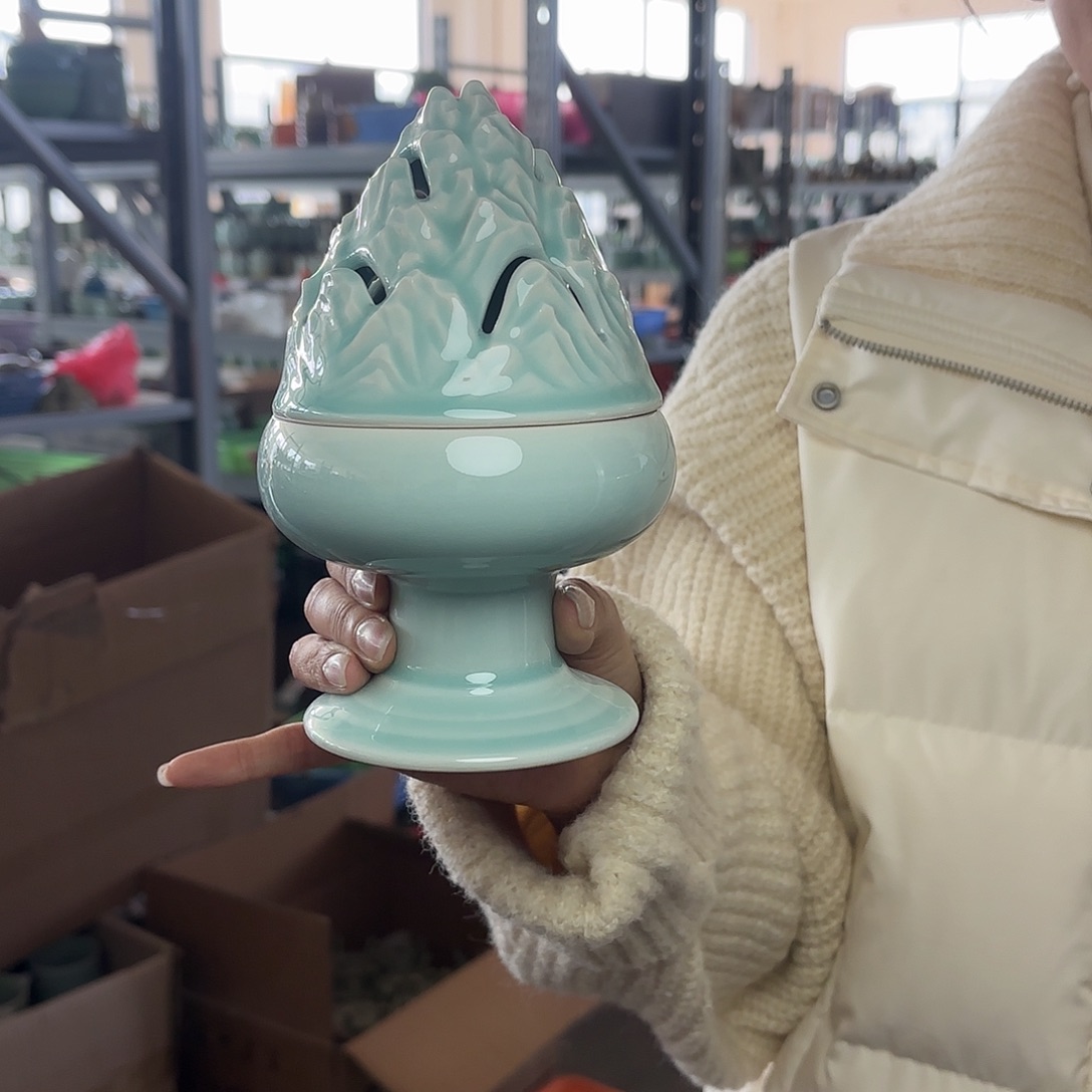 龙泉云间青瓷小米茶器