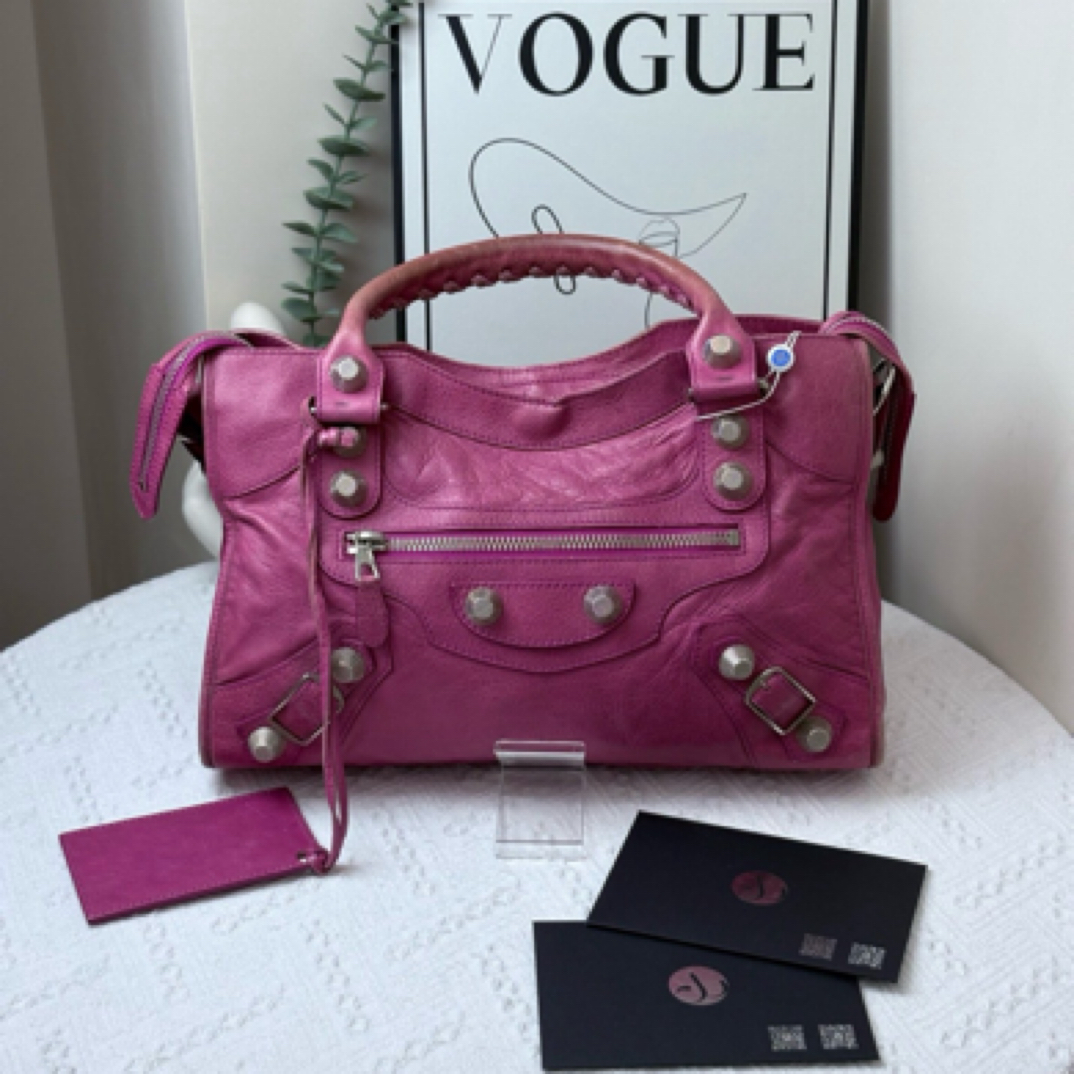 95新 Balenciaga/巴黎世家 机车包 斜挎包/JW5710