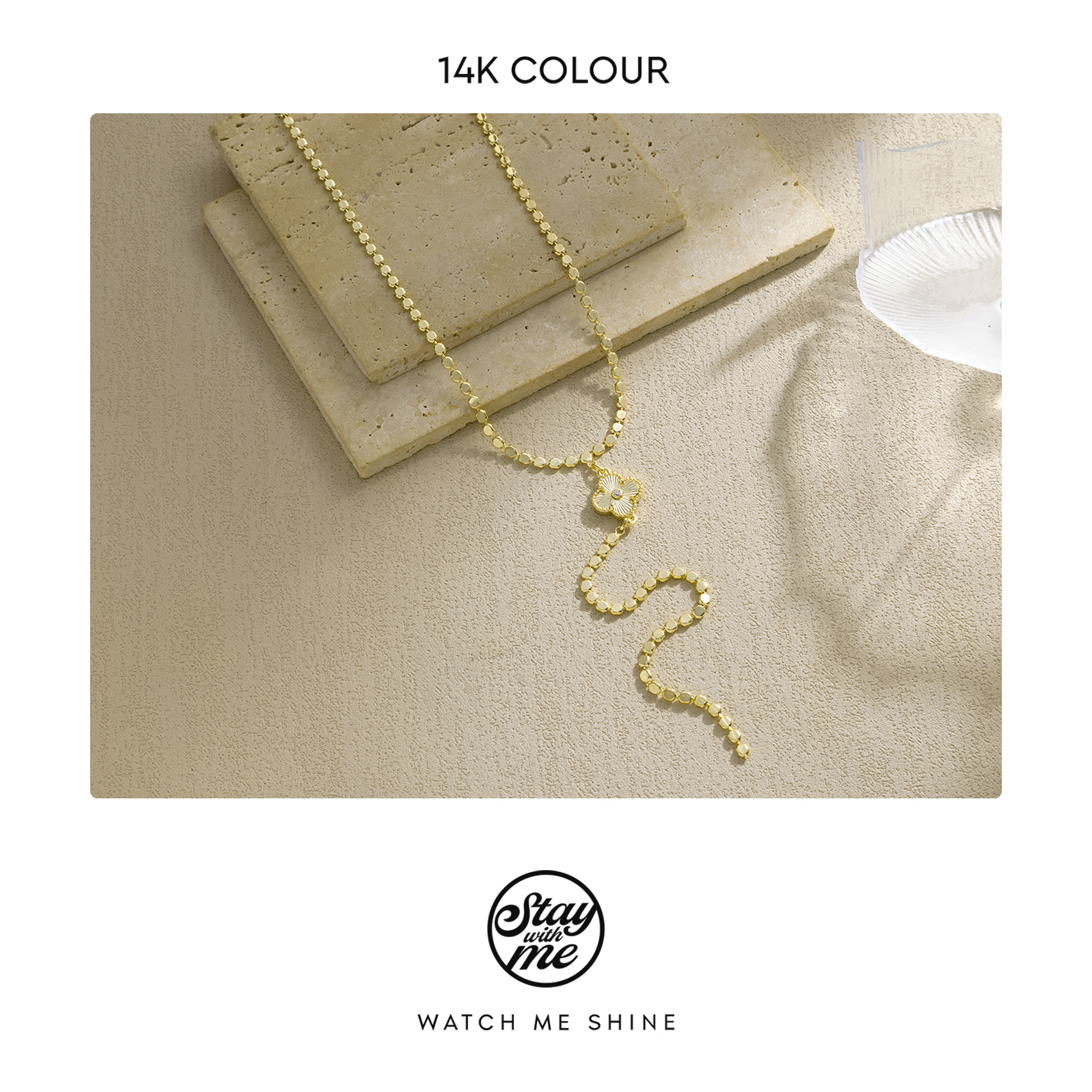 STAY WITH ME 铜合金项链 小众设计n1570项链