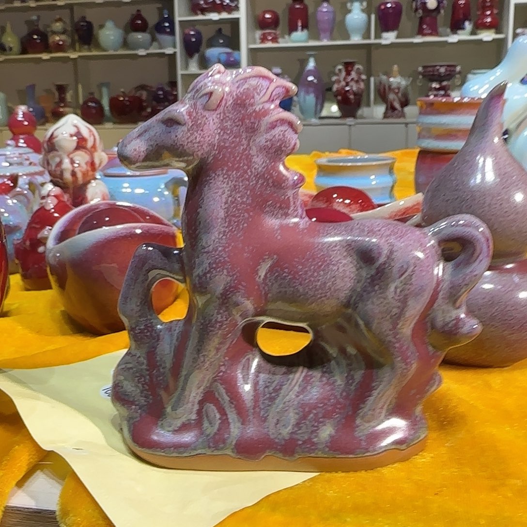 陶摆件郑家钧窑摆件