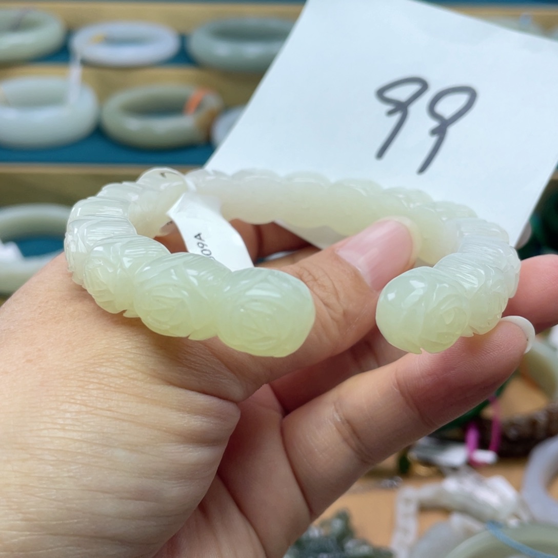 未镶嵌手镯和田玉圈口59