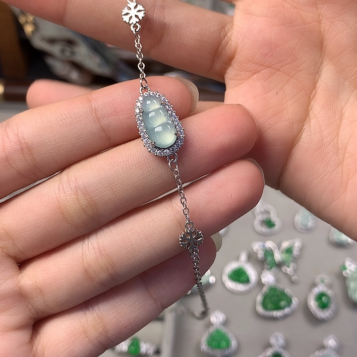 翡翠未镶嵌手链手链