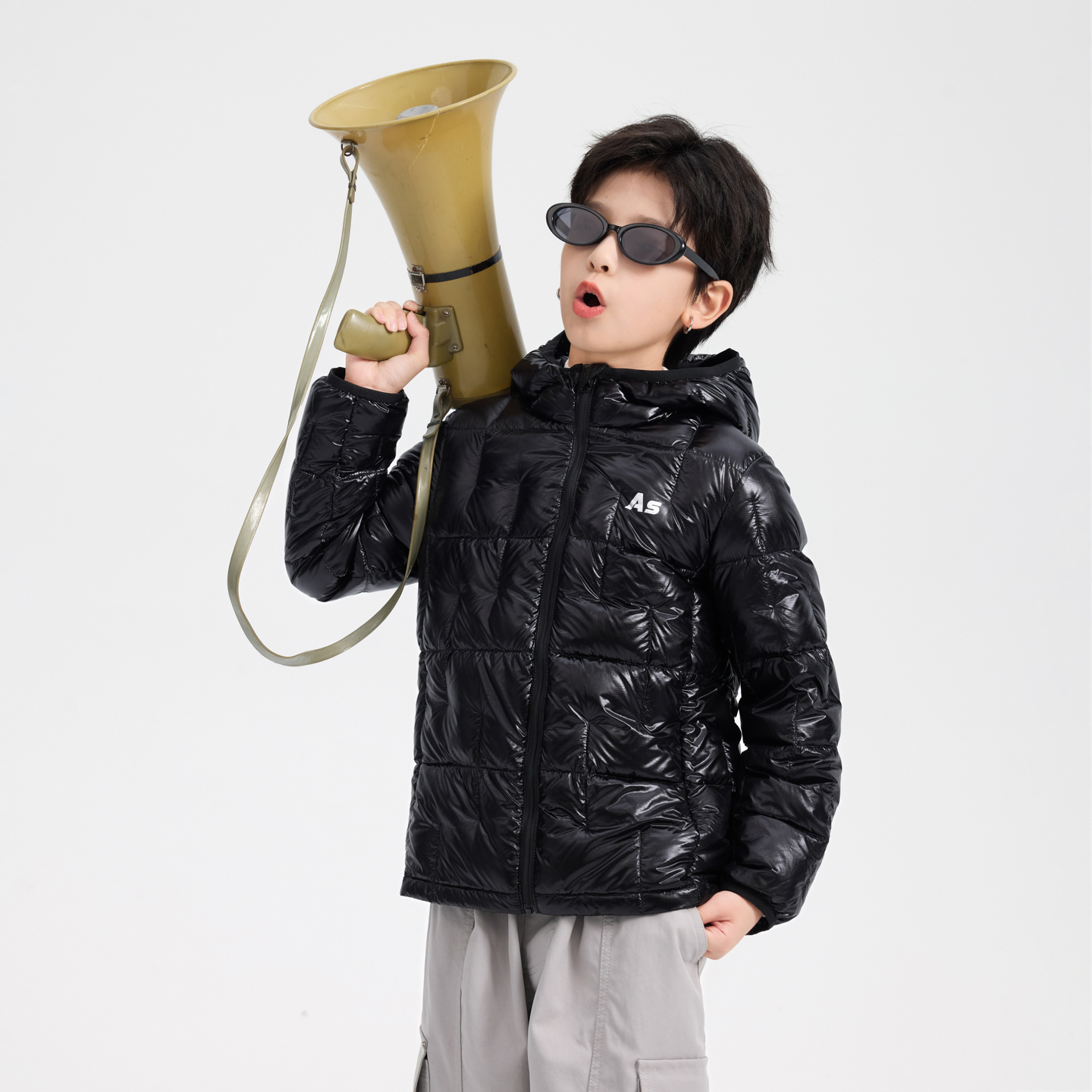 【90安心绒】男童冬校园神器内胆轻薄羽绒服2025新款洗防水连帽外套