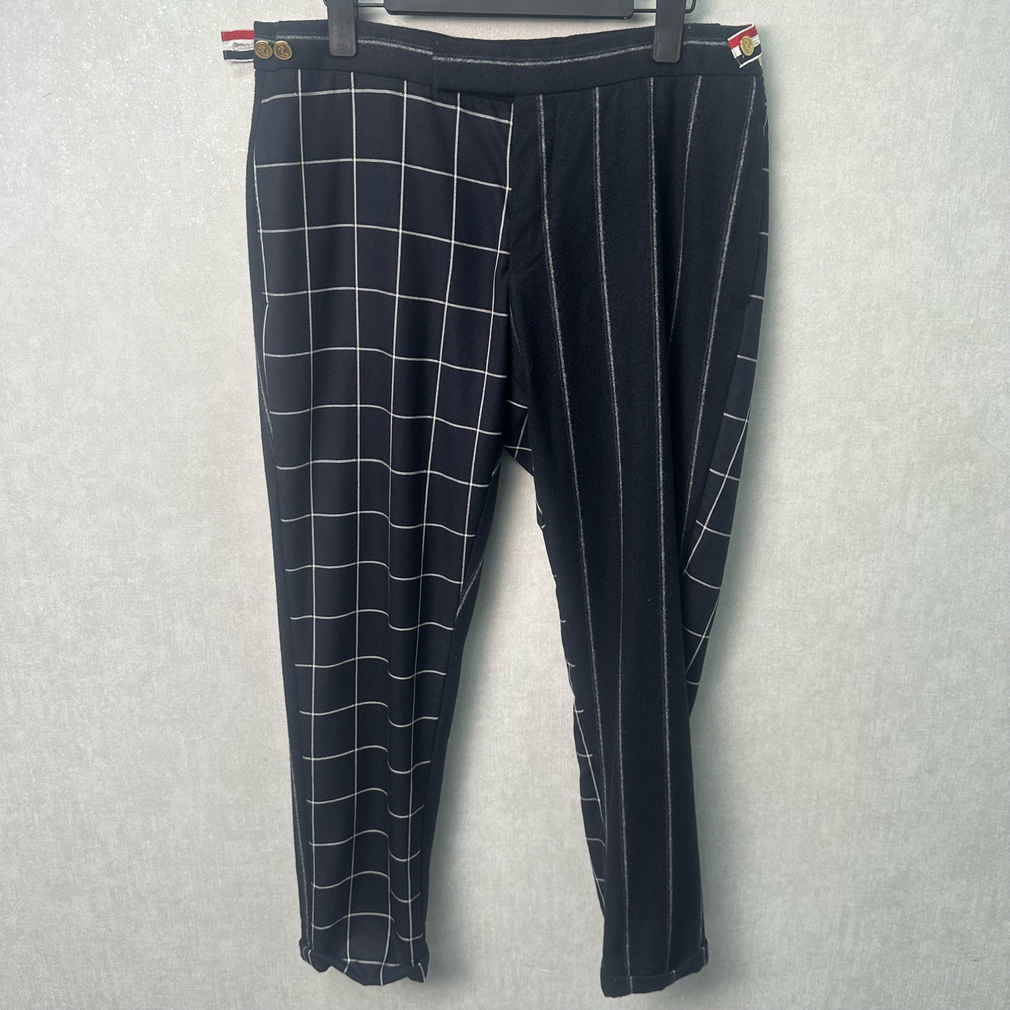 95新 THOMBROWNE Thom+Browne条纹长裤 2码