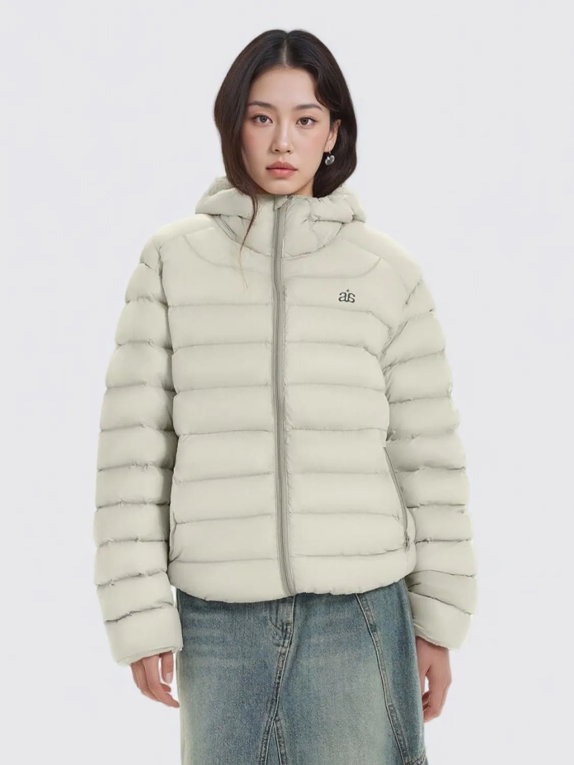 Archivunn 特氟龙三防新国标90白鸭绒轻量连帽排骨羽绒服内胆外套