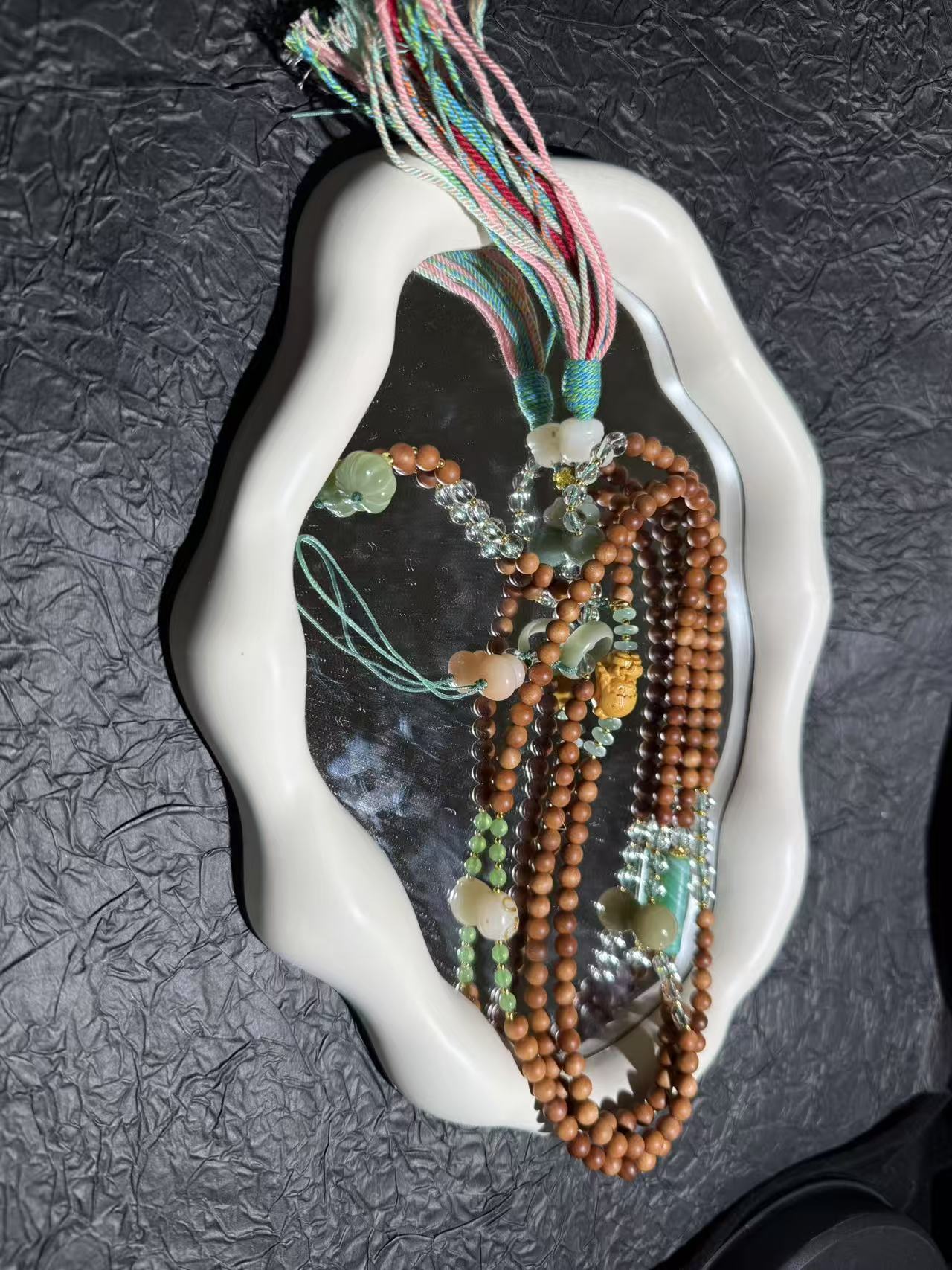 A885【金汐】老檀斜跨设计手机挂