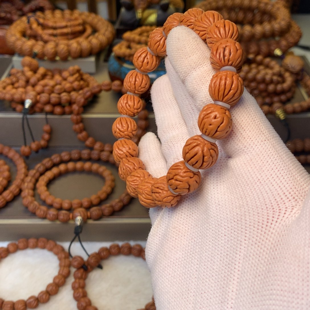 桃核手串秦岭龙纹