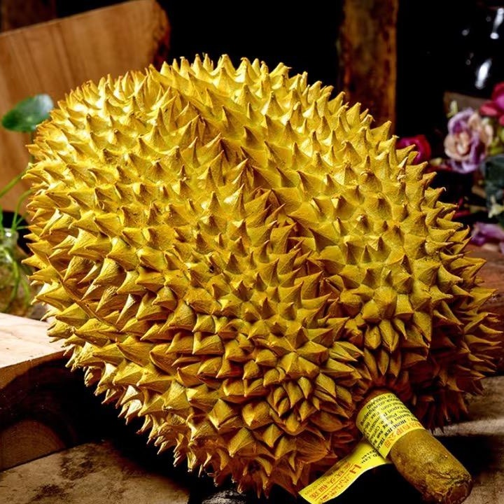 【顺丰次日达】泰国金枕新鲜榴莲整颗鲜果树熟带壳A级软糯香甜2斤-4斤核小金枕泰国