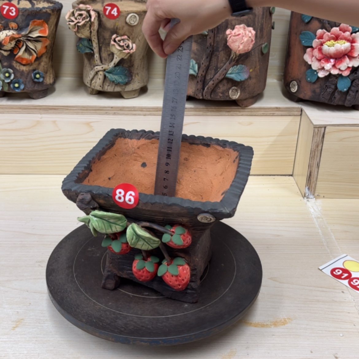 【闪购商品】紫砂花盆86内口 16×15外高14