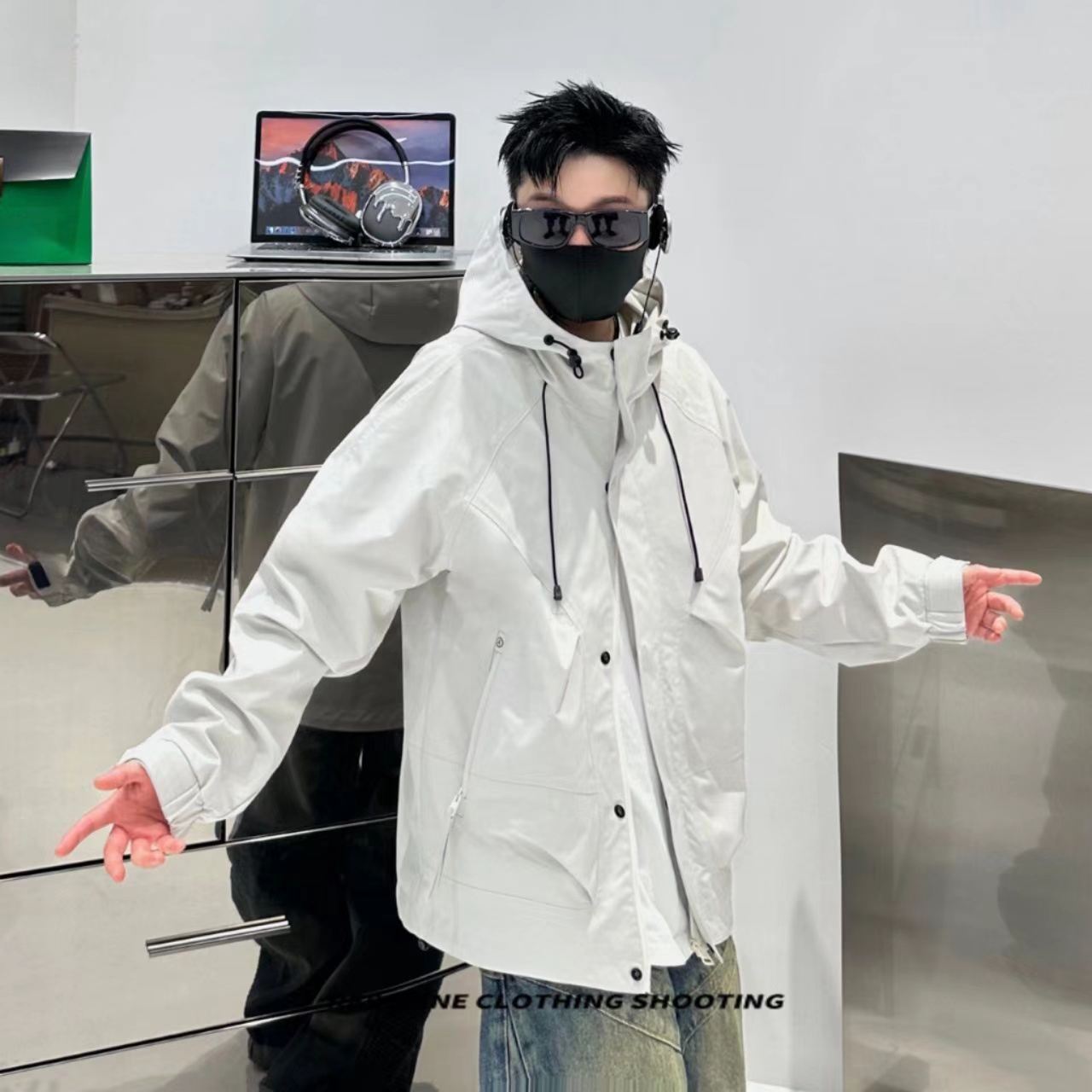 49#2024撤柜打板样衣#杭州小众设计户外休闲工装百搭夹克潮流