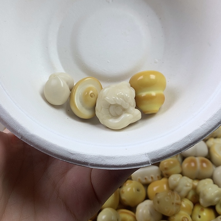 王****手串菩提根/象牙果象牙果瑕疵混搭 不退不换