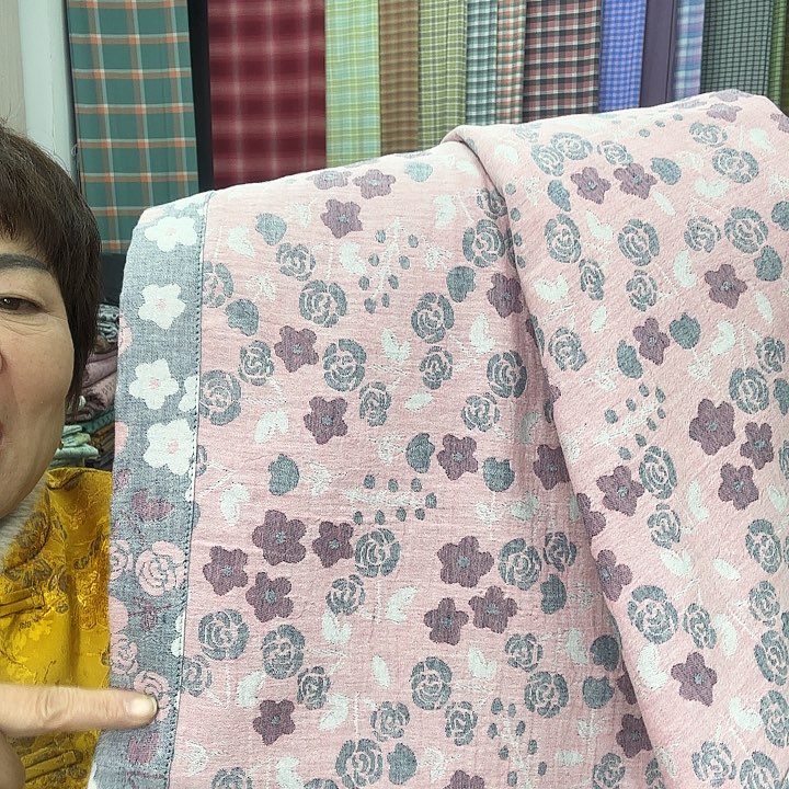 棉2.5米×2.4米宽边床单粉色