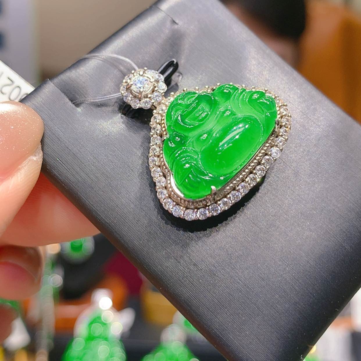 【闪购商品】翡翠银S925镶嵌颈饰3柒姐