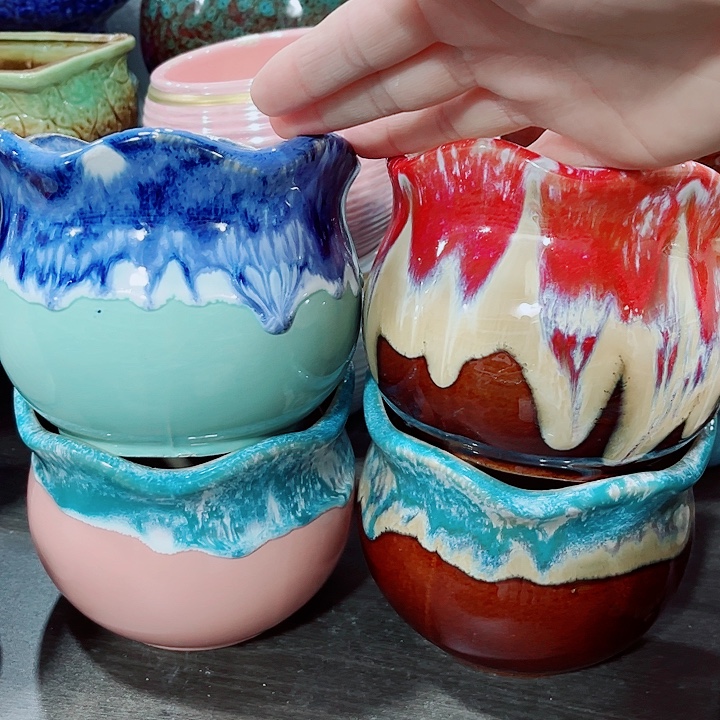 多肉陶瓷花盆满10元包邮