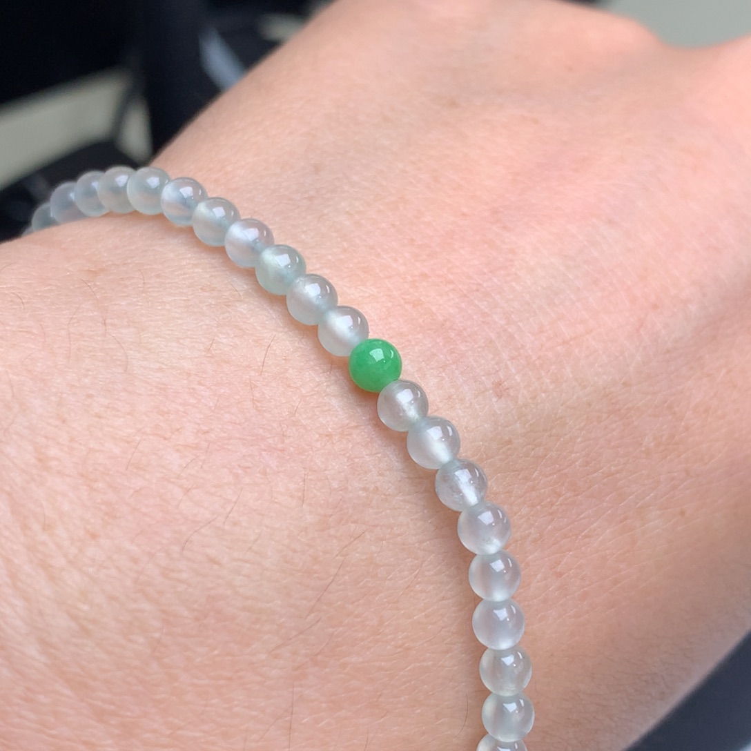 翡翠未镶嵌颈饰珠串