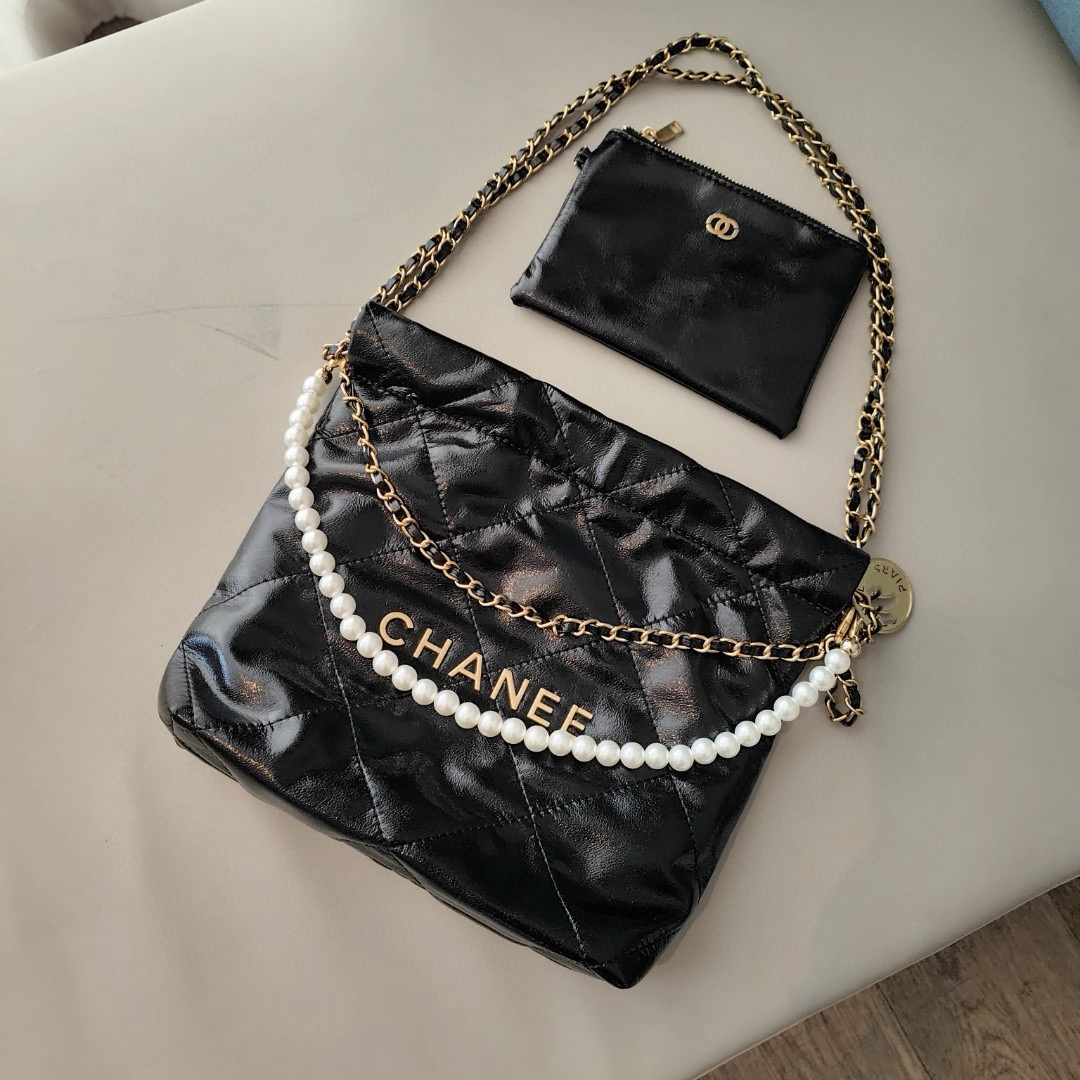 小香【22bag迷你】链条包大容量新小鸡黄小号垃圾袋时尚包单肩包