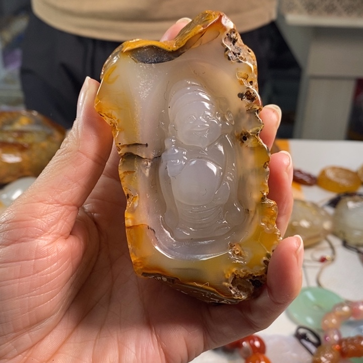 玛瑙/玉髓吊坠(不含链)未镶嵌