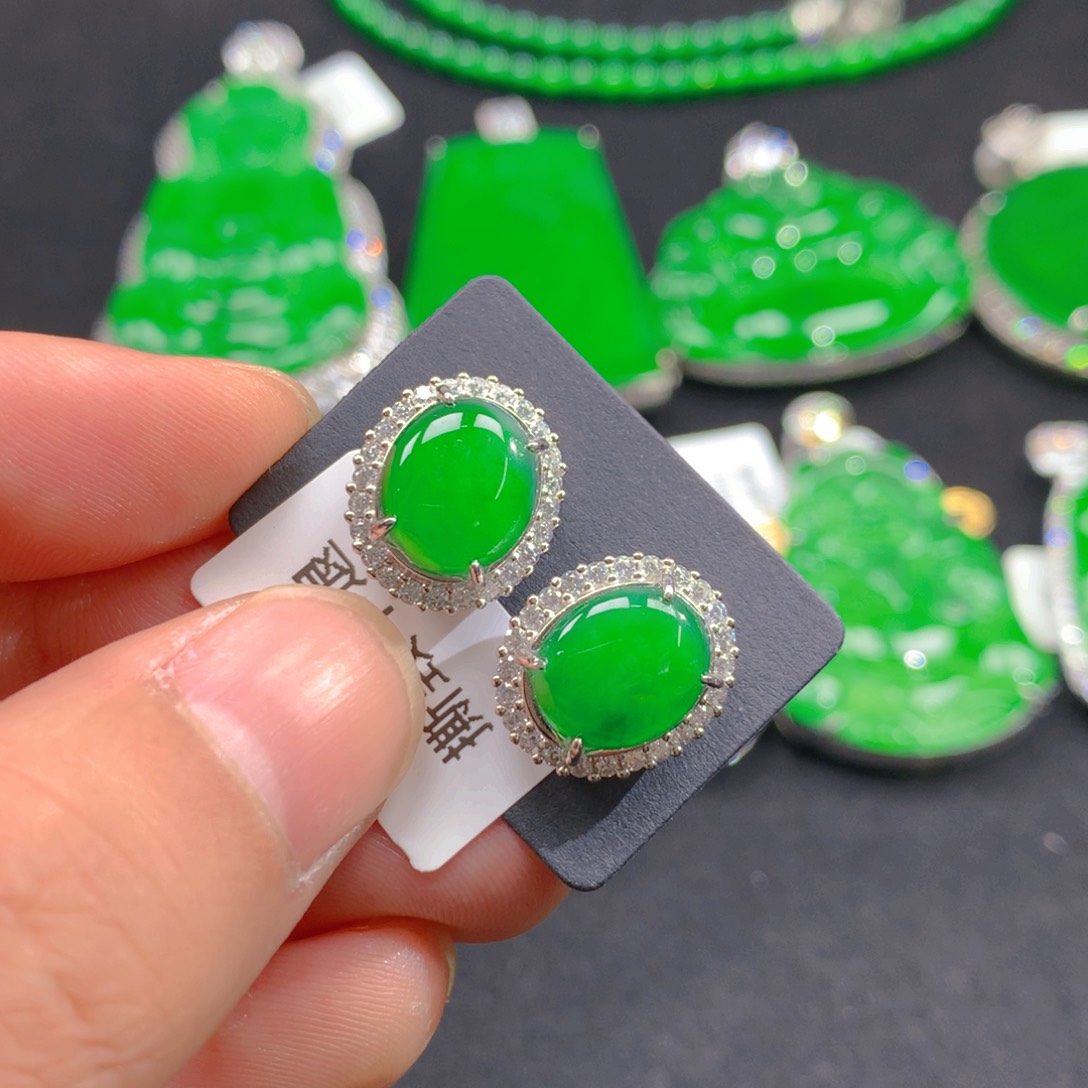 翡翠颈饰银S925镶嵌111111111111