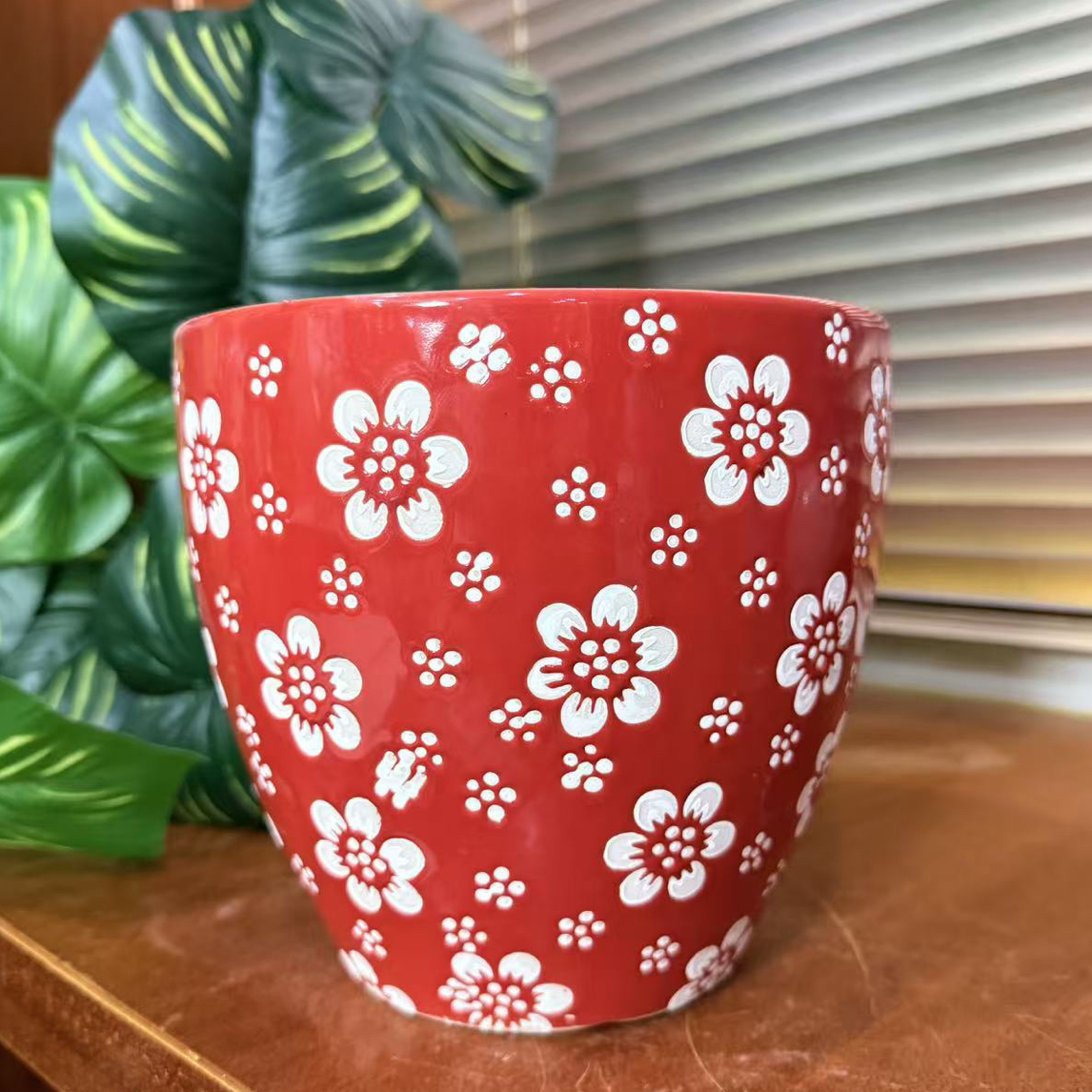 高度16口17花盆绿樱形适合客厅阳台绿植