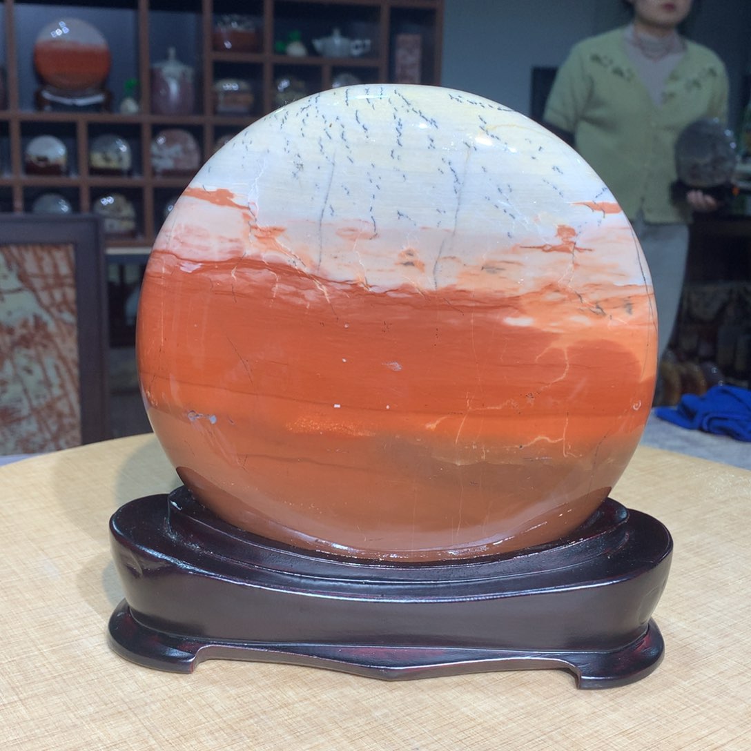 紫砂广西国画石，收藏观赏