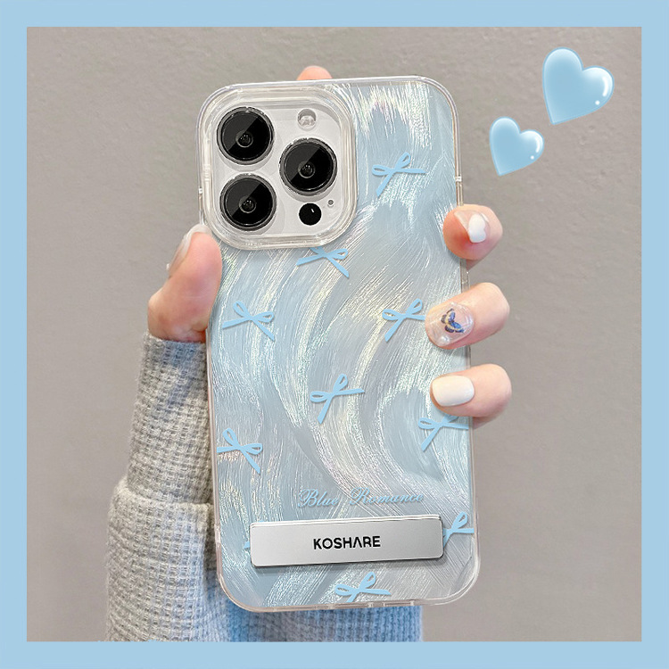 晕染星星支架羽纱全包镜头手机壳适用多种型号