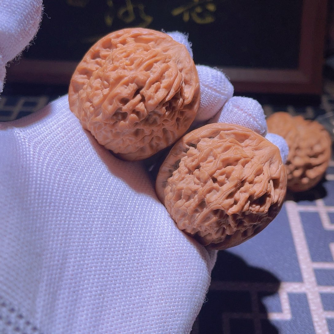 吊坠文玩核桃踏**痕莲花