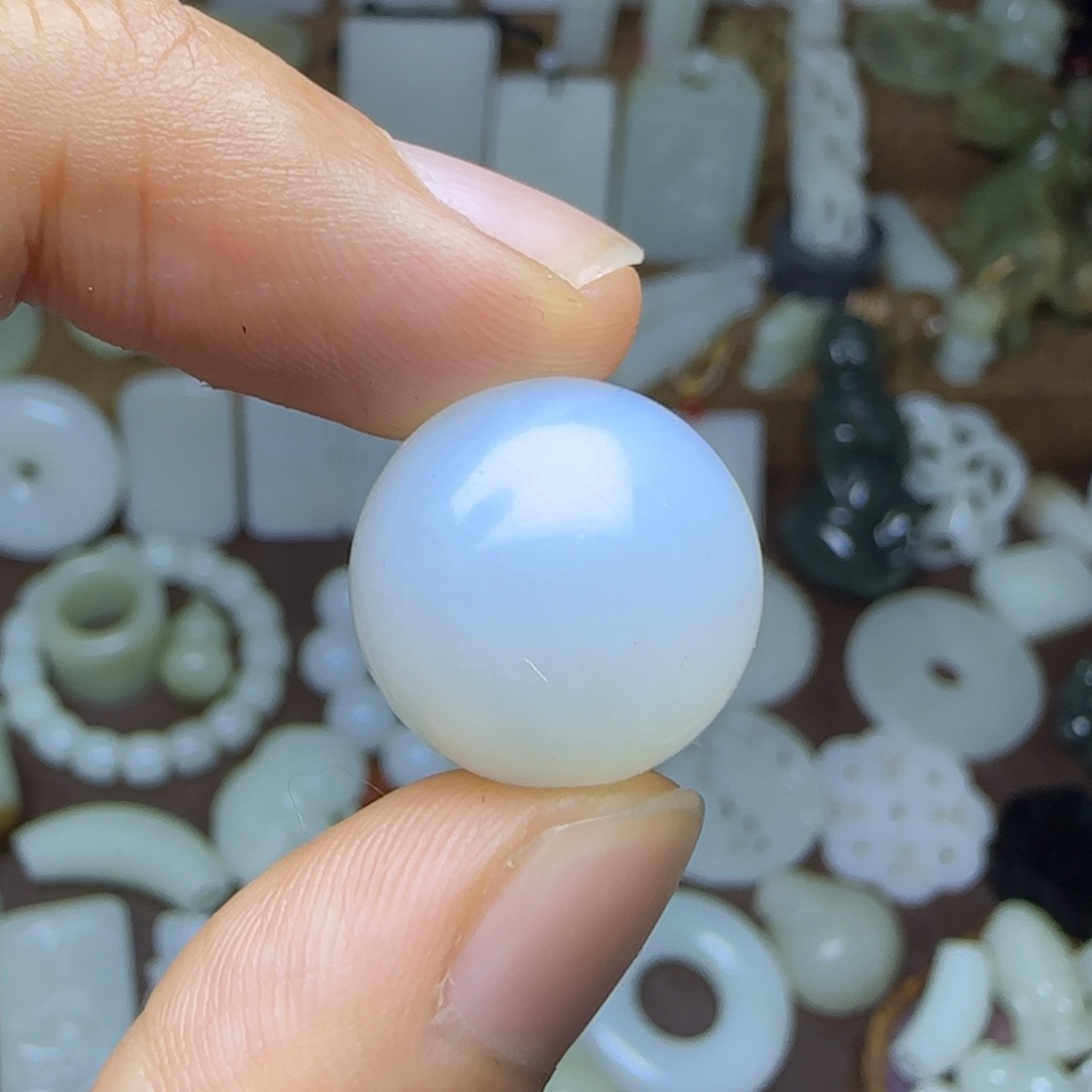 和田玉未镶嵌挂件卡18