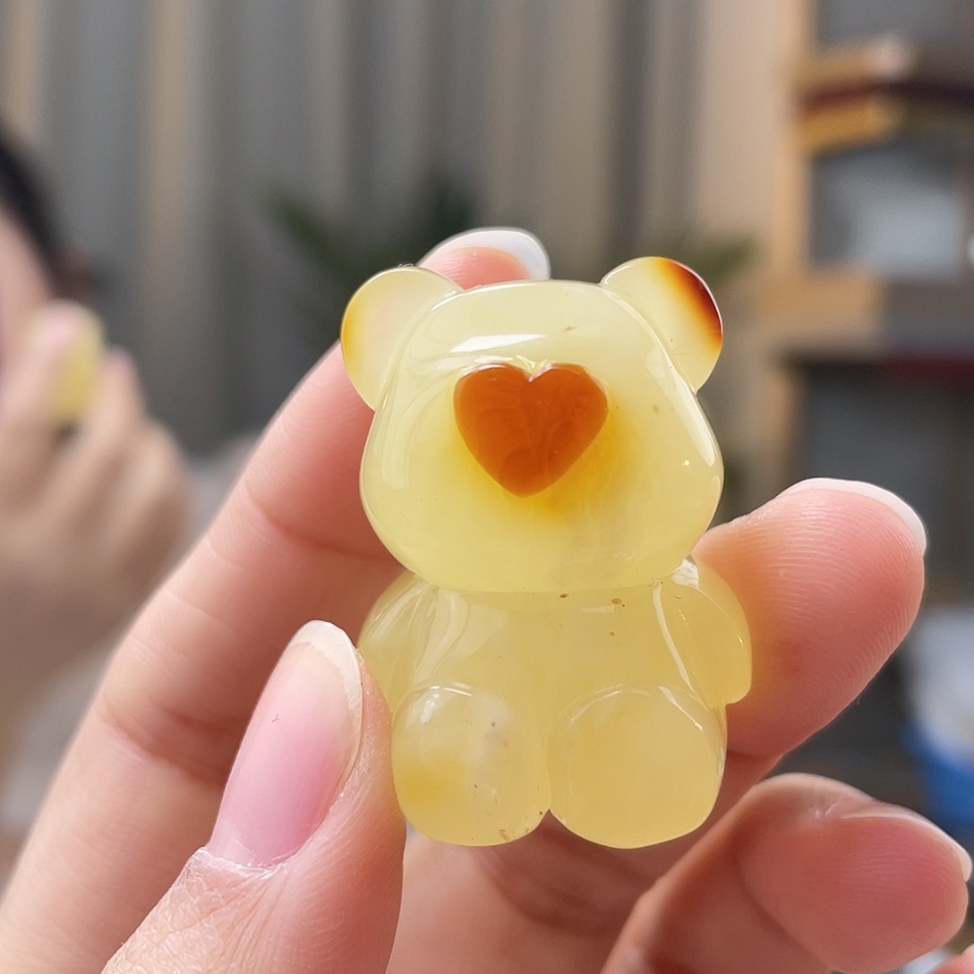 琥珀裸石未镶嵌蜜蜡吊坠