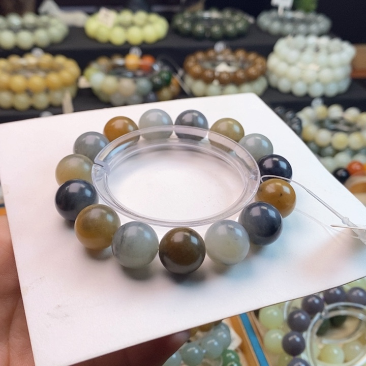 和田玉未镶嵌手串W 14