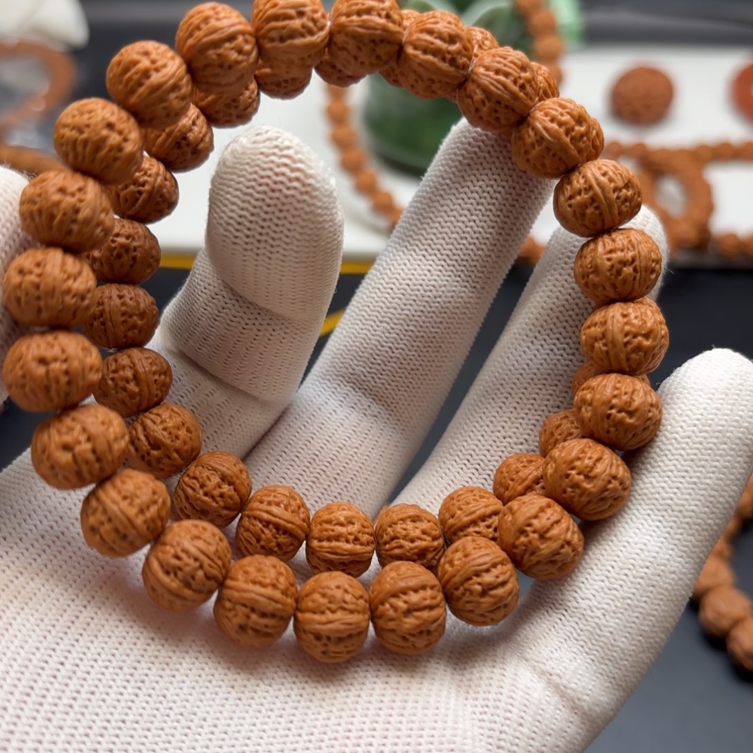 鬼***眼手串猴头核桃三棱