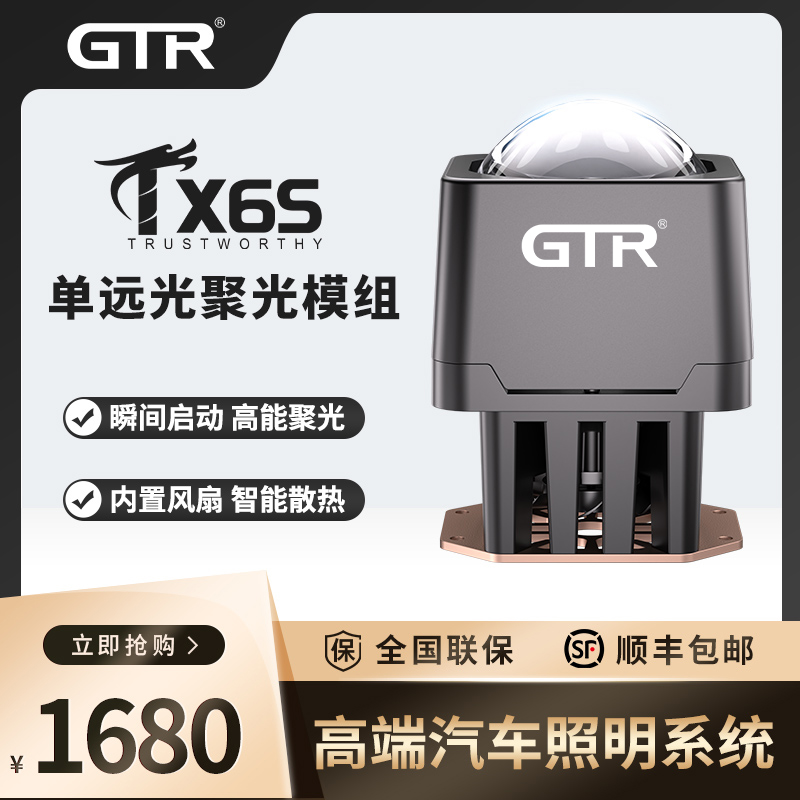 GTR- TX6S单聚光矩阵模组大灯改装专用gtr tx6s汽车大灯升级