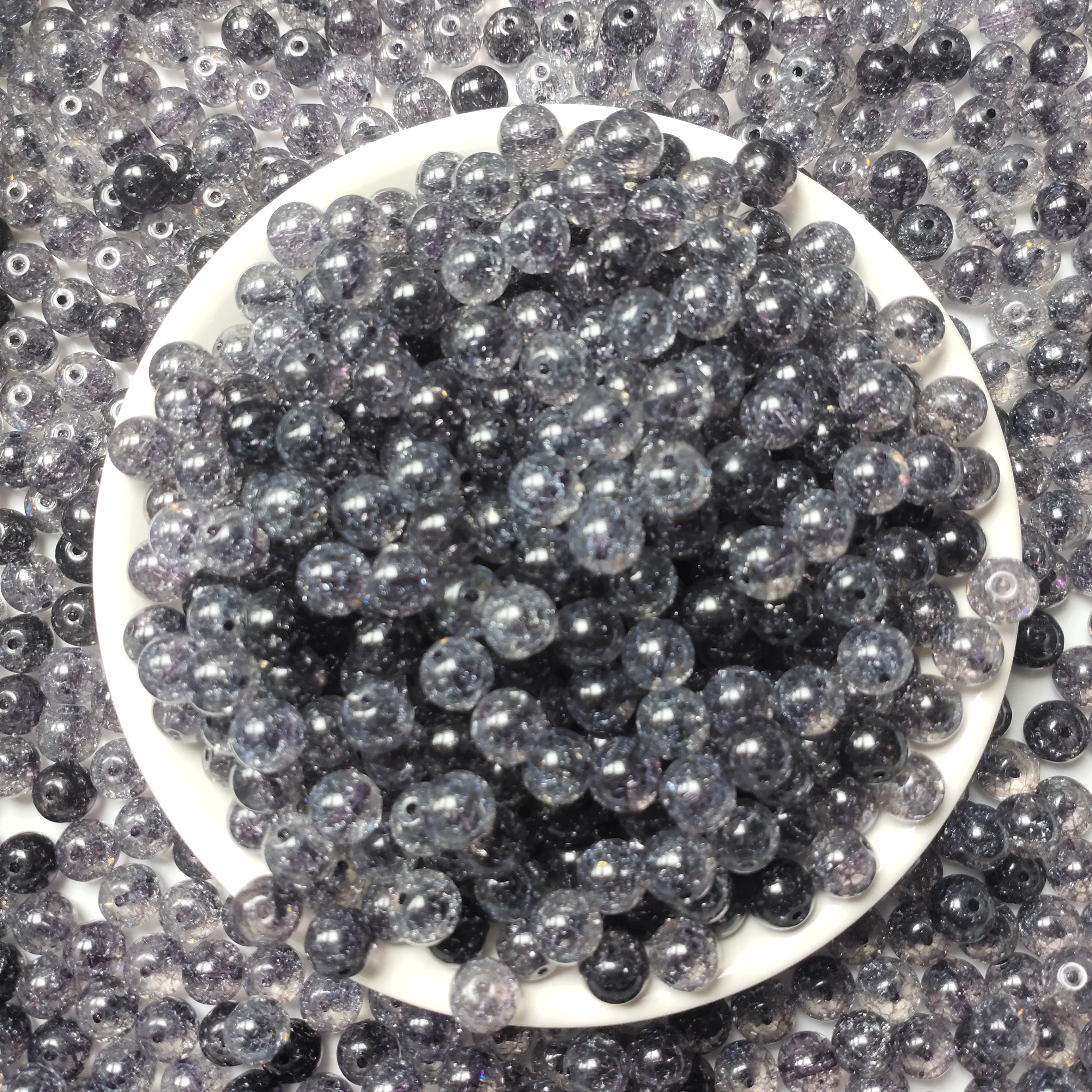 散珠W3191黑碧玺8MM*20颗