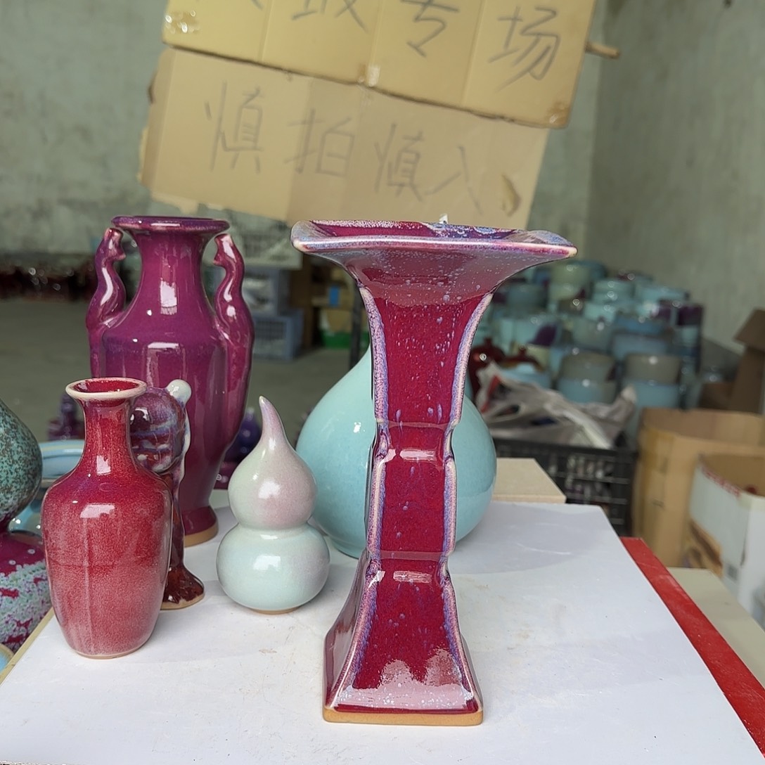 陶摆件郑家钧瓷摆件微瑕