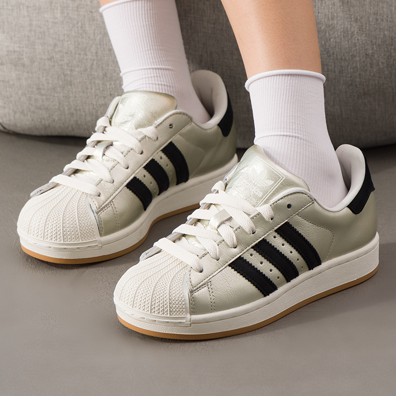 adidas阿迪达斯三叶草男女鞋2025新款贝壳头板鞋运动休闲鞋HQ2691