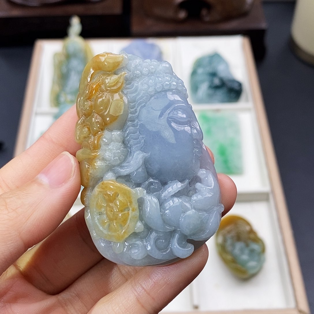 颈饰未镶嵌翡翠缅甸翡翠a货