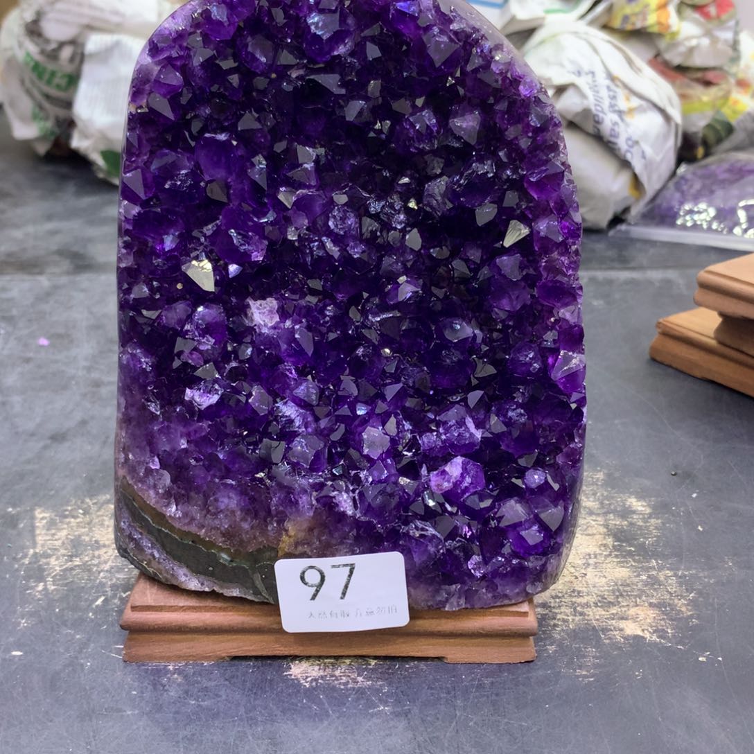 水晶摆件未镶嵌紫晶97