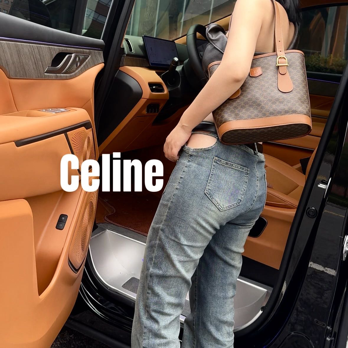 修复品619272/Celine /思琳发财桶包