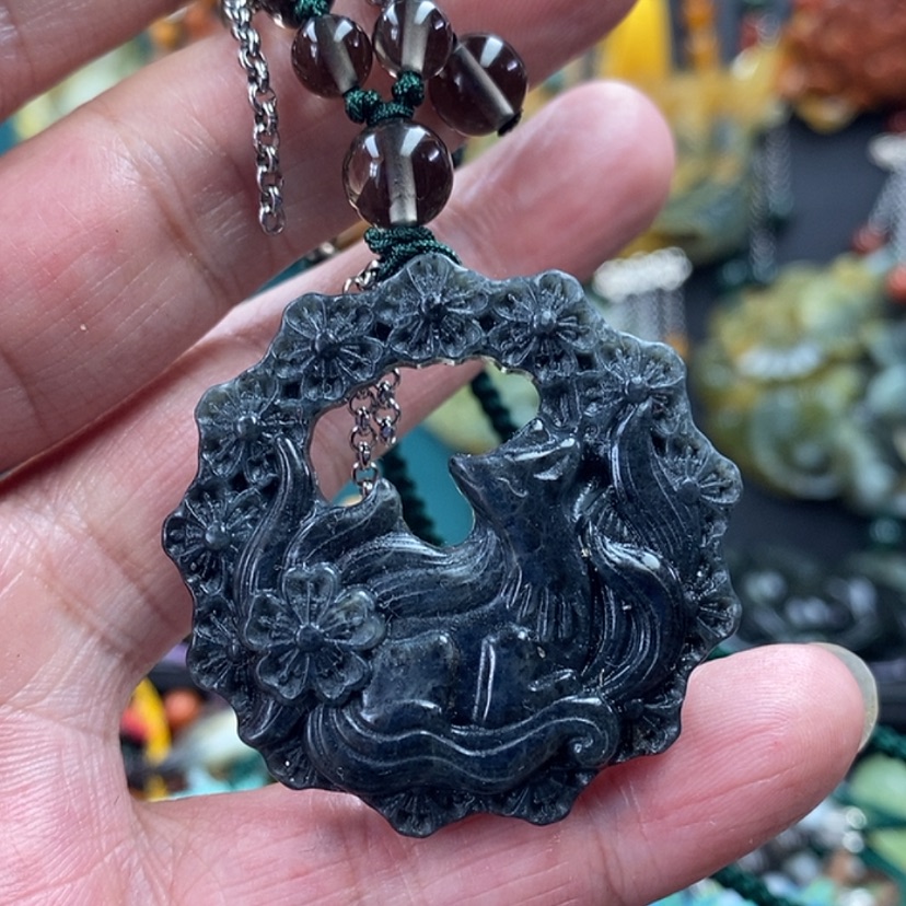 【闪购商品】蛇纹石玉未镶嵌吊坠
