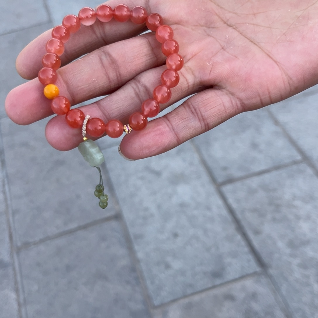 手串未镶嵌南红玛瑙