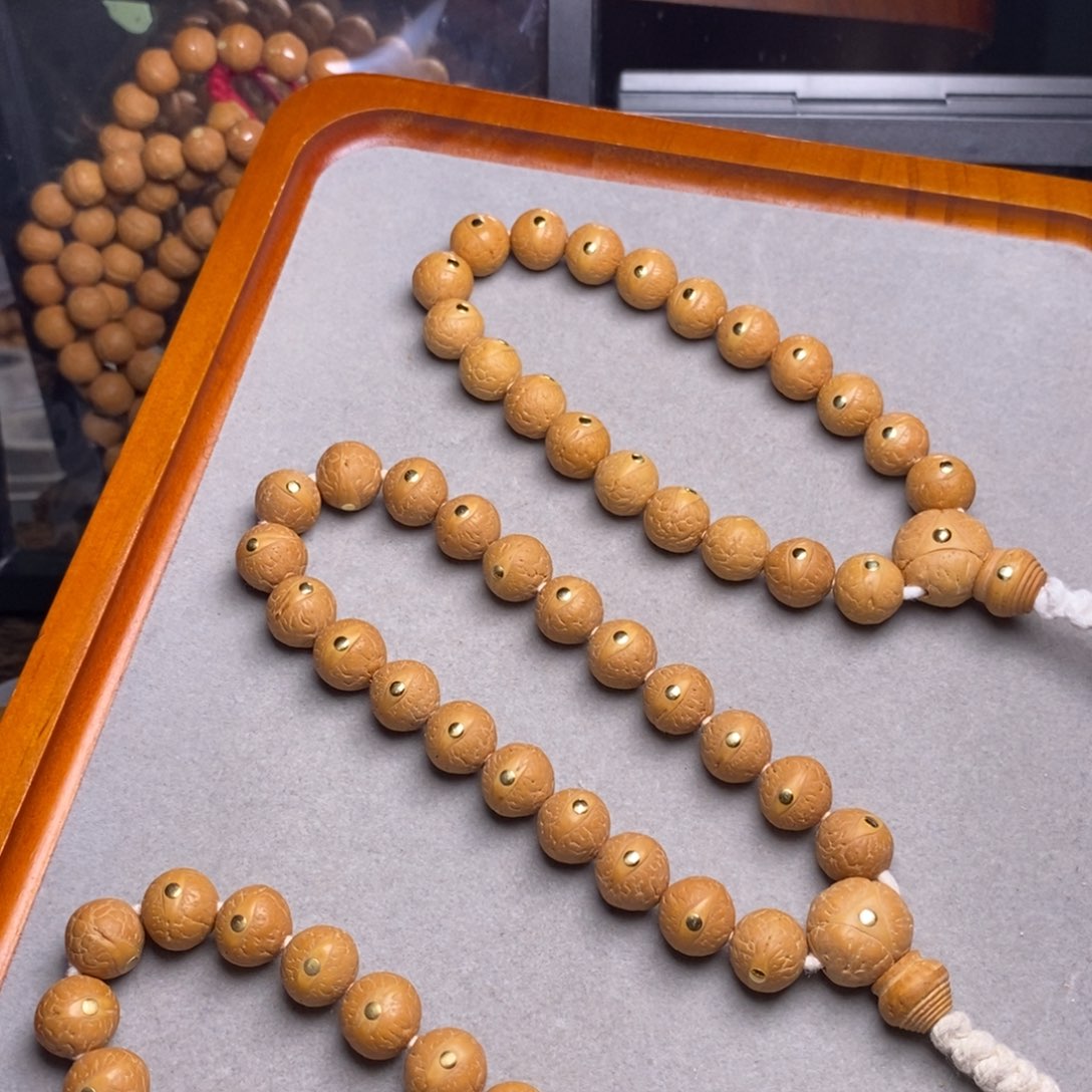 凤眼菩提手串12加铜钉