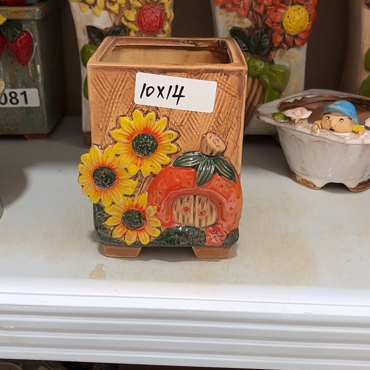 紫砂花盆粗陶材质多肉花盆