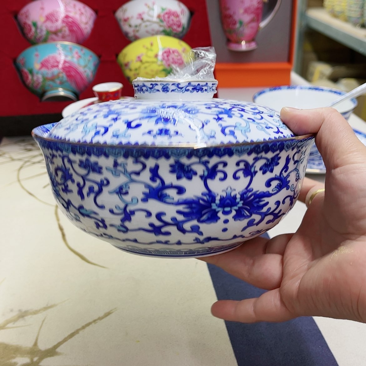 【闪购商品】珐琅7英寸1青花。。。。。