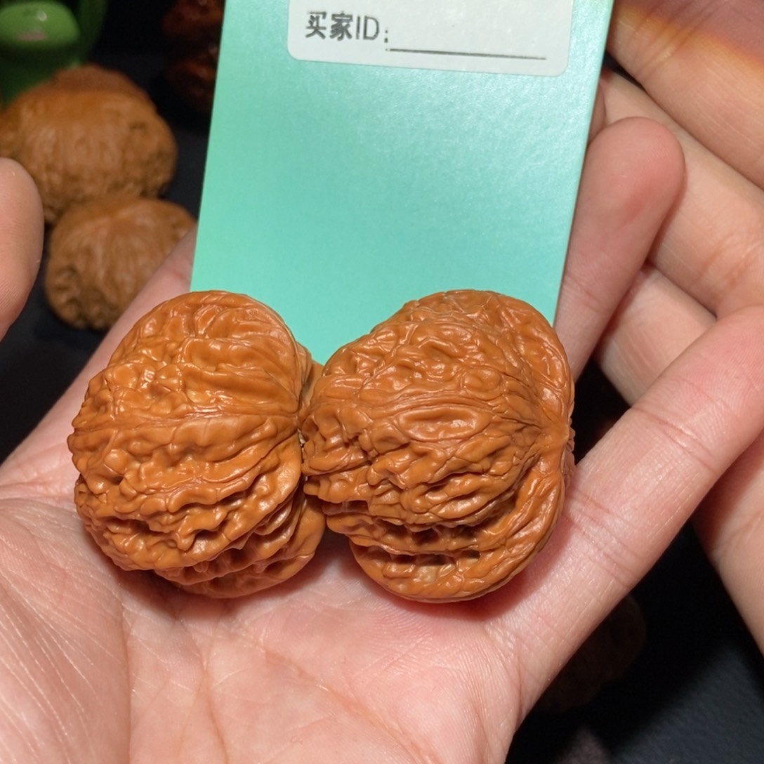 文玩核桃把件144磨盘