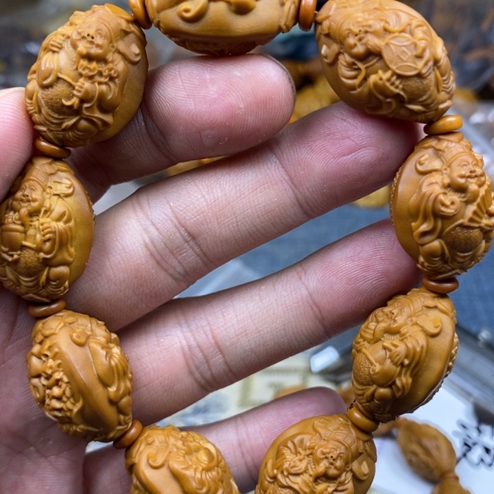橄榄核手串/手链橄榄核雕工艺手串