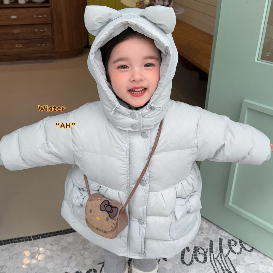 AH·2025冬～蝴蝶结98002加厚保暖女童白鸭羽羽（汉服）