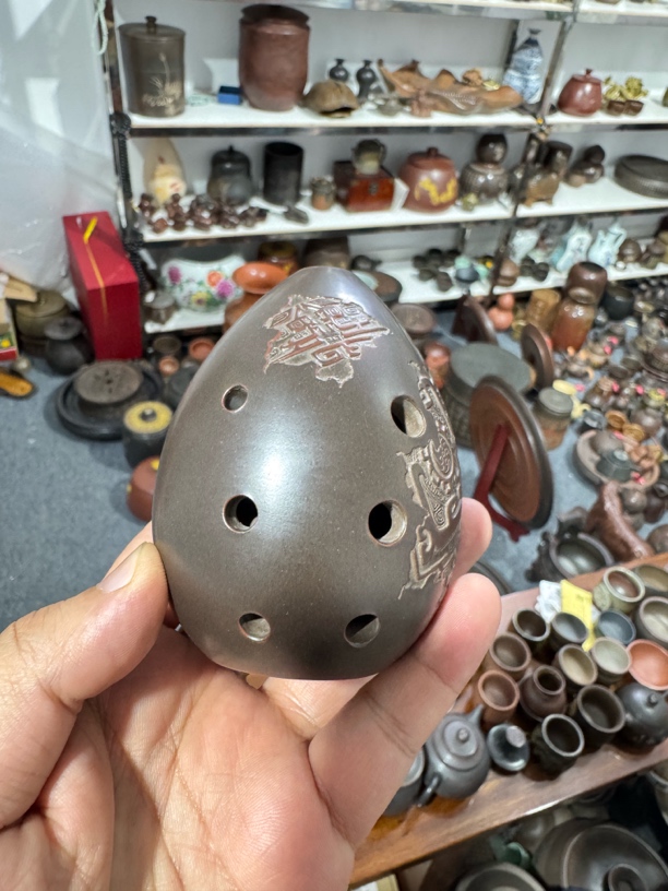 钦州坭兴陶全手工乐器埙一个