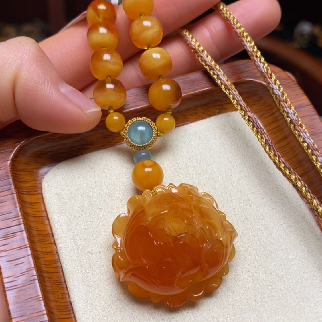 【闪购商品】蜜蜡颈饰未镶嵌项链